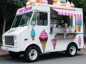 Mobile ice cream truck